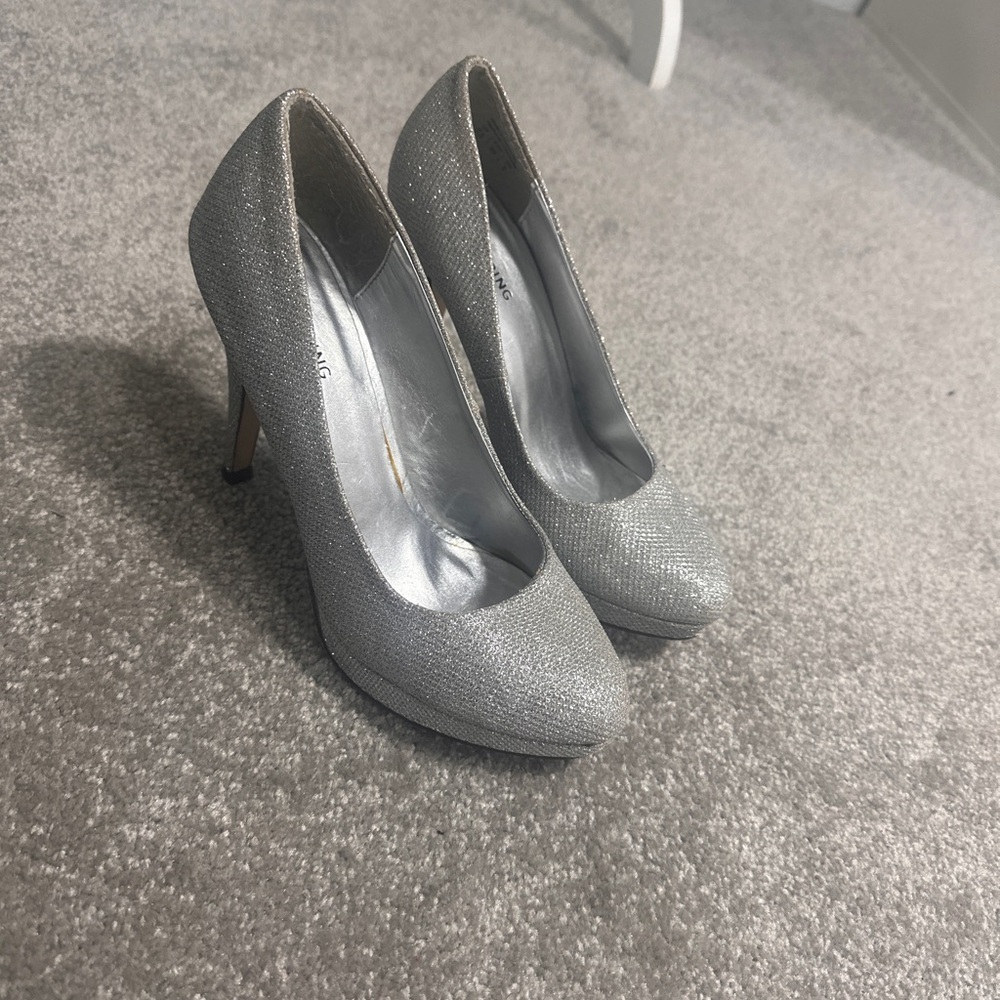 Y2K sparkle princess heels